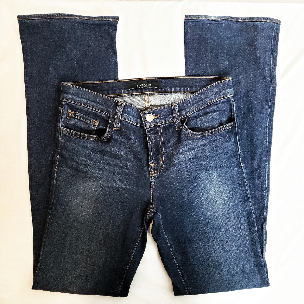 J Brand Women’s Boot Cut Jeans in Dark Blue Wash